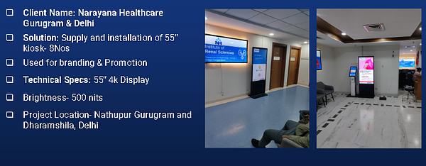 55" Standee- Narayana Healthcare- Gurgaon